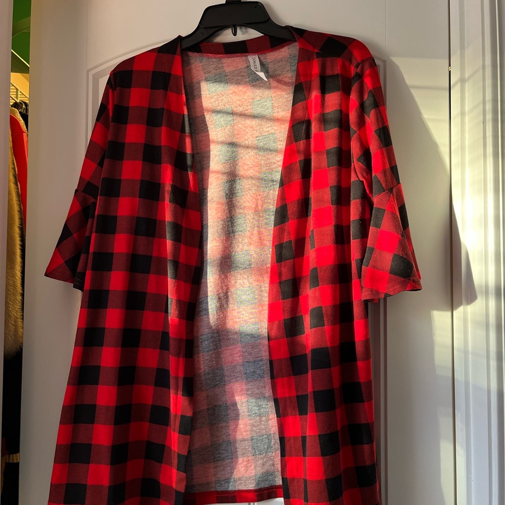 🎆 4 For $25 🎆 Tickled Teal Buffalo Plaid Cardigan